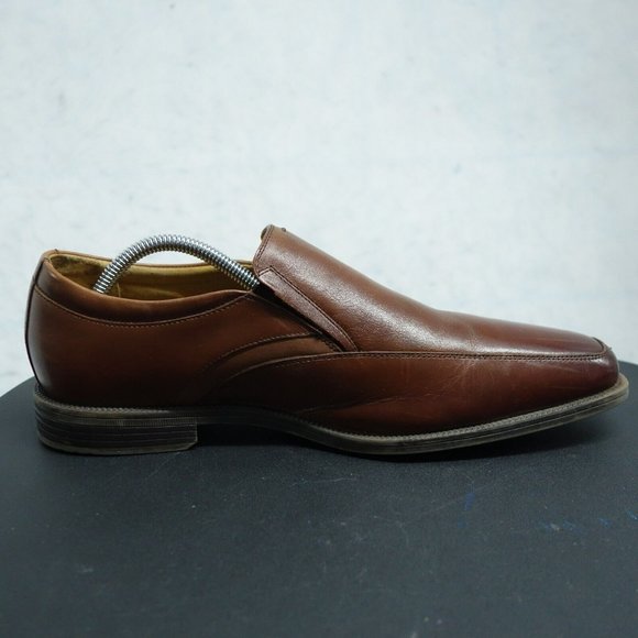 Florsheim Forum 14154-221 Loafers Shoes Men's Size 9.5 D Cognac Slip On Leather - Picture 5 of 10